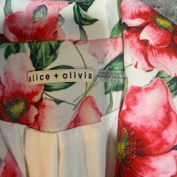 Alice + Olivia Latoya Floral Blazer Mini Dress, High Tea - Picture 14 of 16